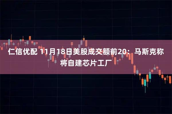 仁信优配 11月18日美股成交额前20：马斯克称将自建芯片工厂