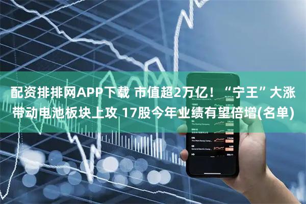配资排排网APP下载 市值超2万亿！“宁王”大涨带动电池板块上攻 17股今年业绩有望倍增(名单)